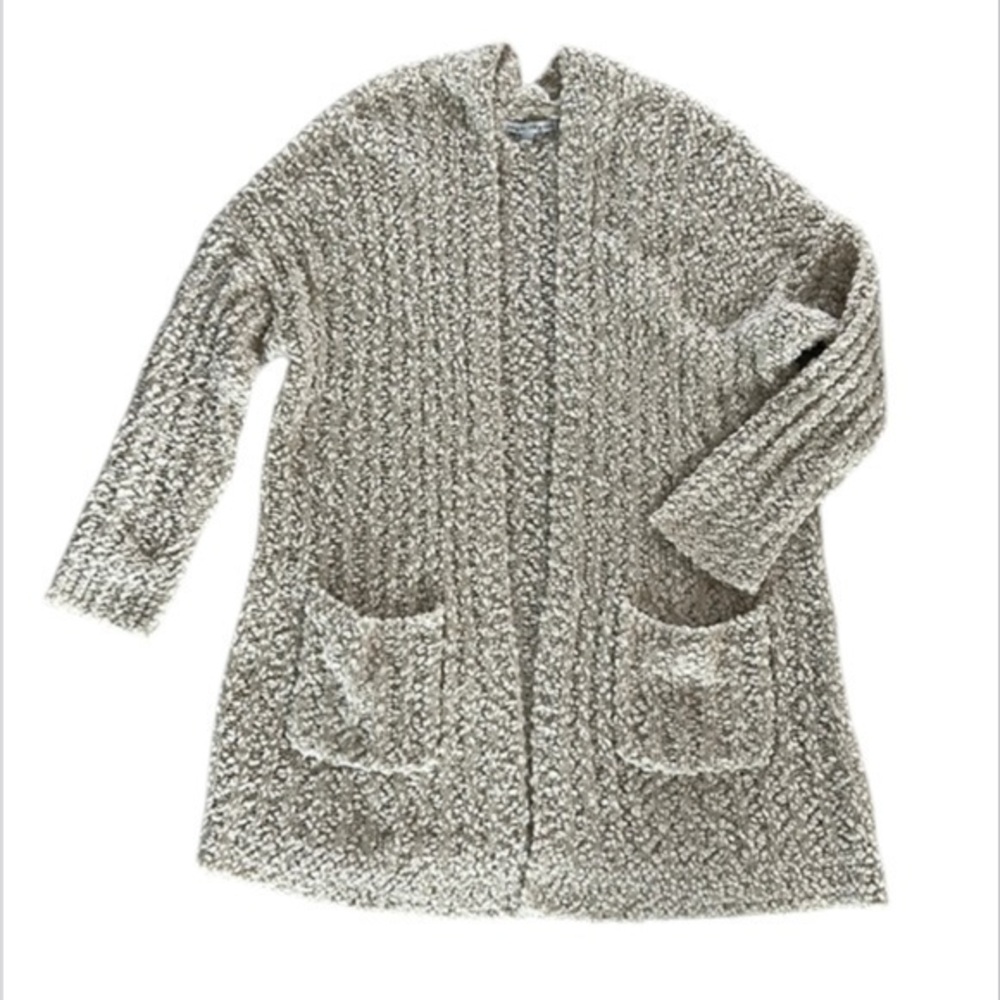 Young Fabulous & Broke boucle open front cardigan sweater size medium large